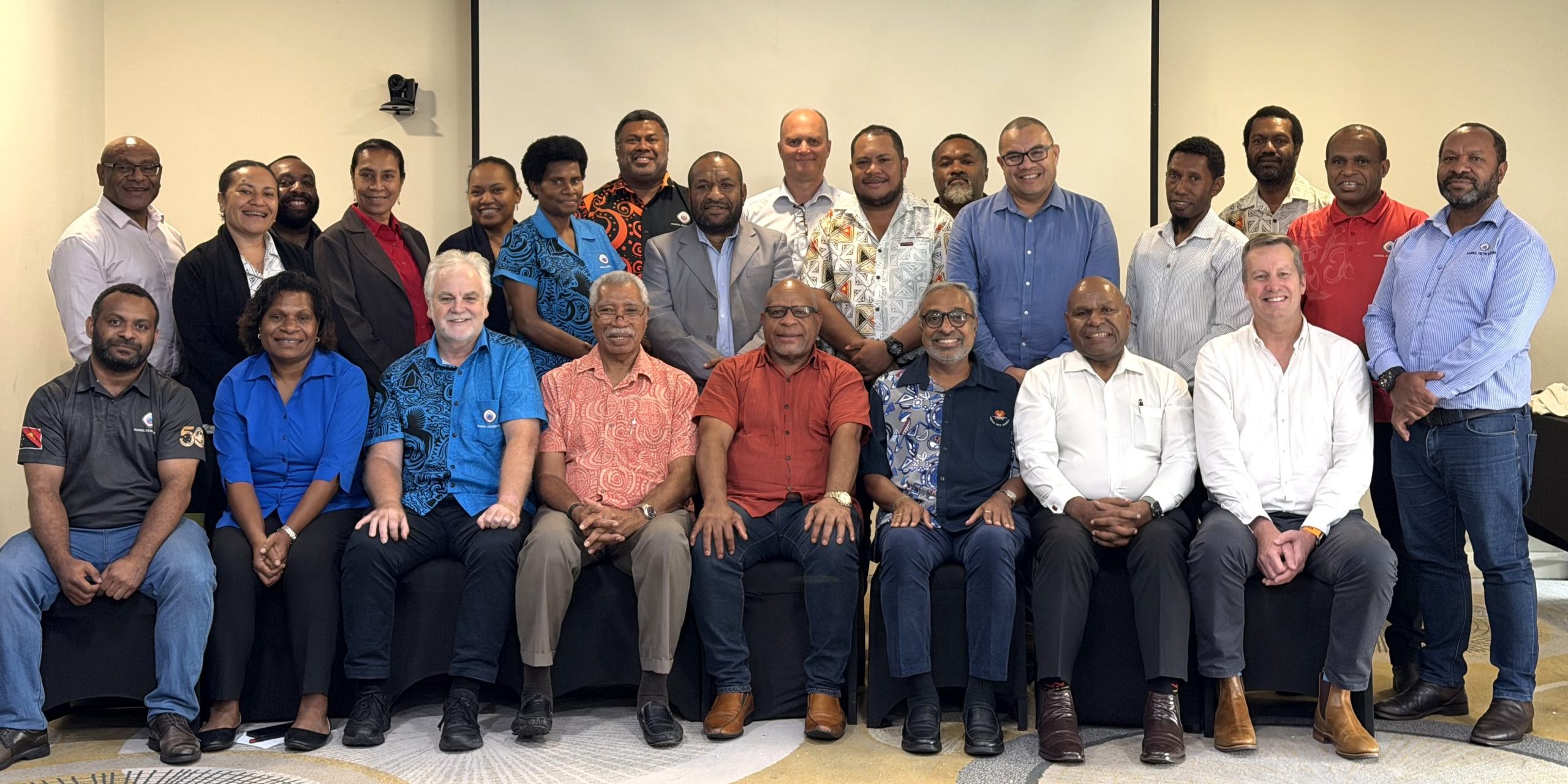 KPHL outgoing and incoming chairman with KPHL EGMs and Senior Managers cropped